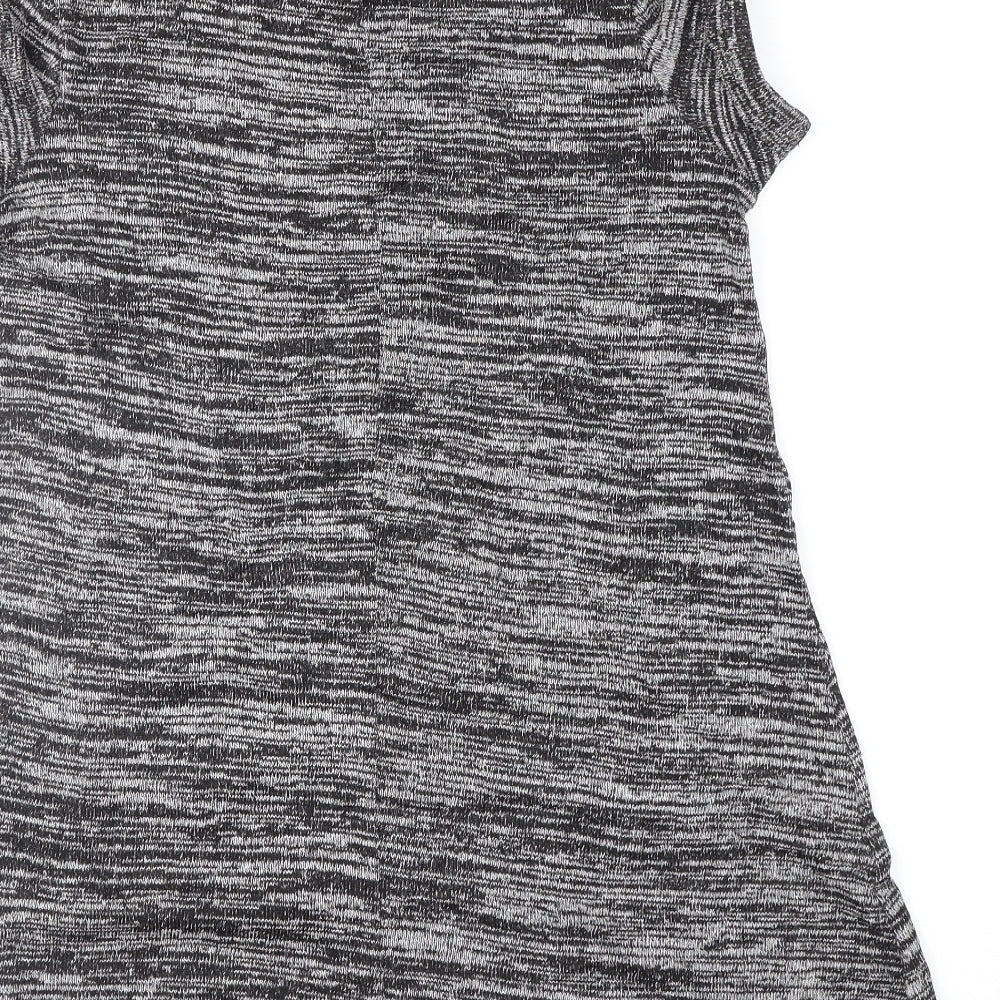 George Womens Grey Floral  Tunic Jumper Size 12