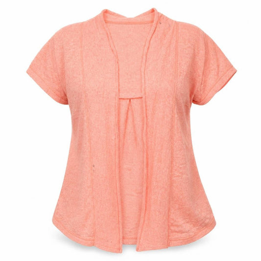 Womens UK Size S Poof Pink Cardigan Jumper