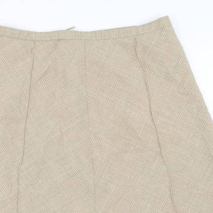 Finnkarelia Womens Beige   Flare Skirt Size 30 in