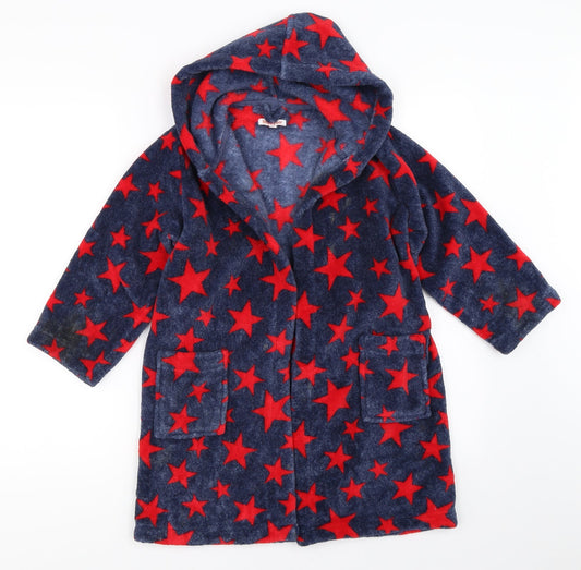 Blue Zoo Boys Blue Solid   Robe Size 5-6 Years