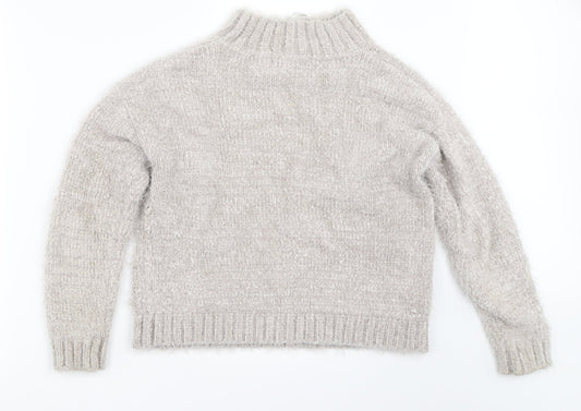 Womens UK Size M Atmosphere Grey Pullover Jumper