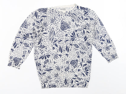 Debenhams Womens White   Pullover Jumper Size 10