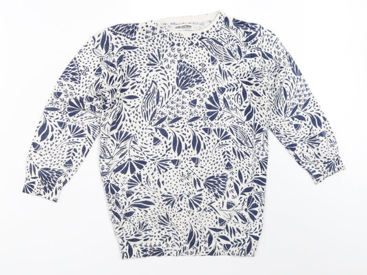 Debenhams Womens White   Pullover Jumper Size 10