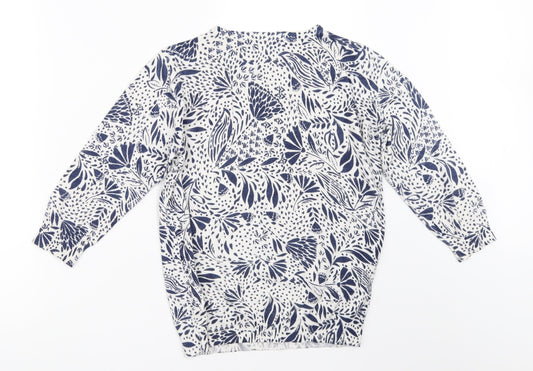 Debenhams Womens White   Pullover Jumper Size 10