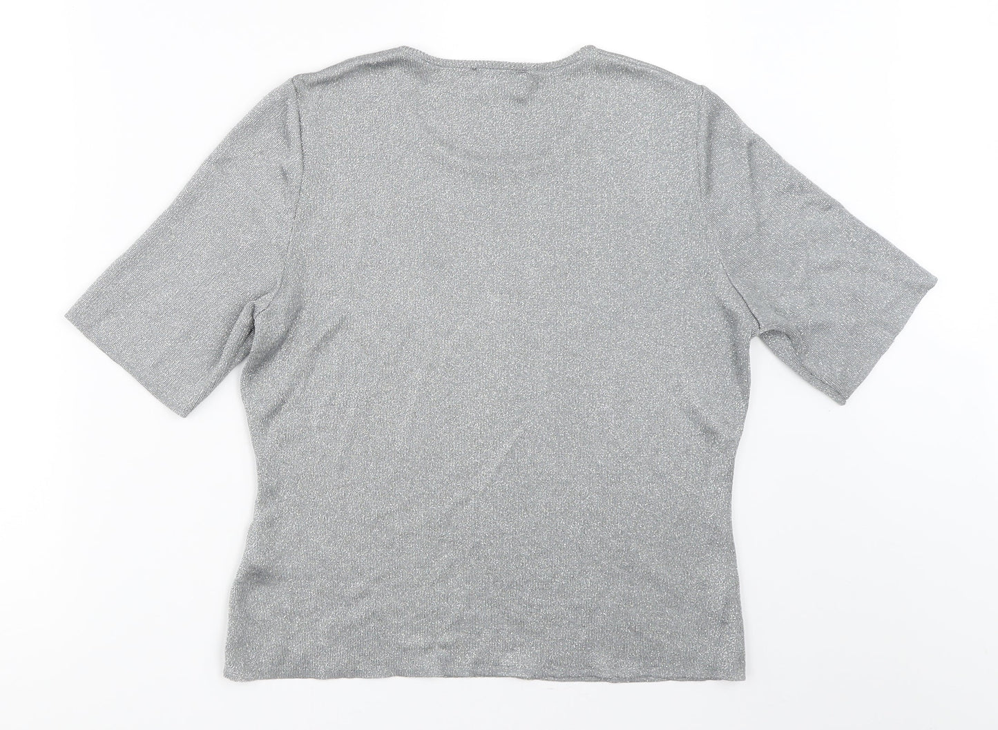 Balkeith Womens Silver   Pullover Jumper Size M