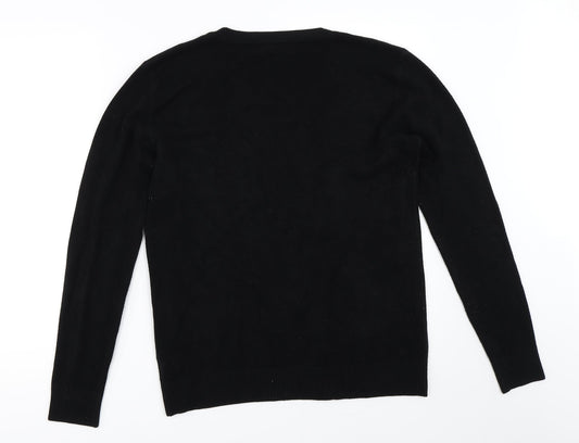 Just Elegance Womens Black   Pullover Jumper Size M