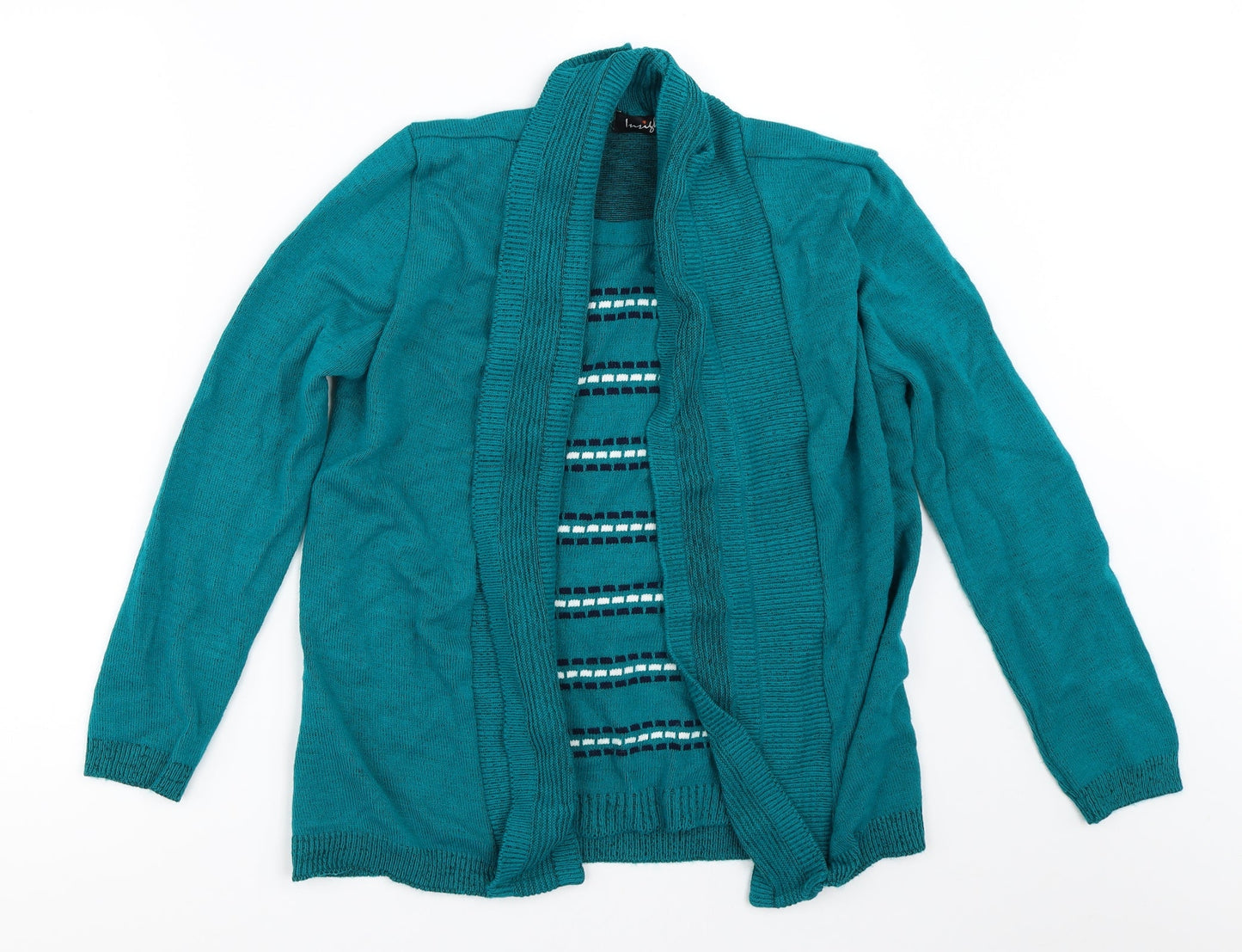 Womens UK Size S Insight Blue Cardigan Jumper