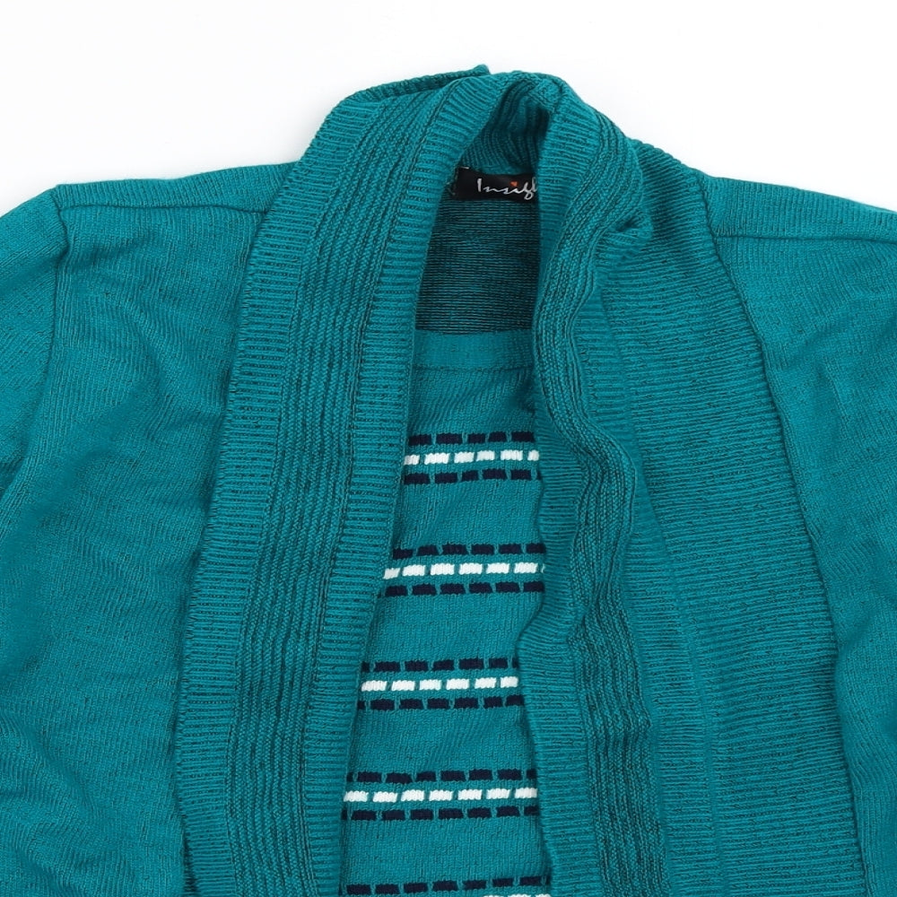 Womens UK Size S Insight Blue Cardigan Jumper