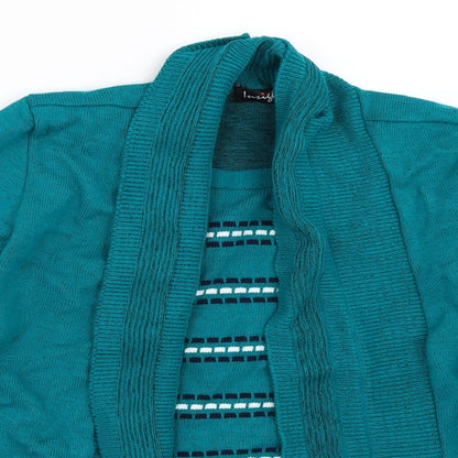 Womens UK Size S Insight Blue Cardigan Jumper