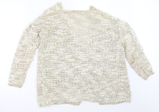 Womens UK Size S New Look Beige Cardigan Jumper