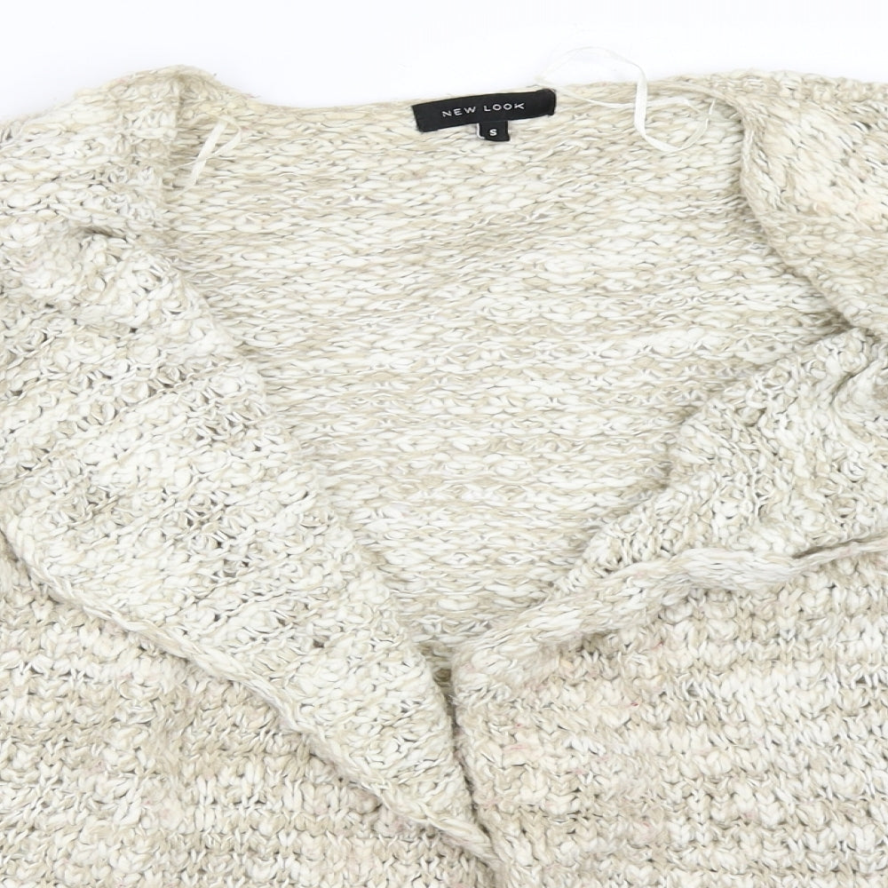 Womens UK Size S New Look Beige Cardigan Jumper