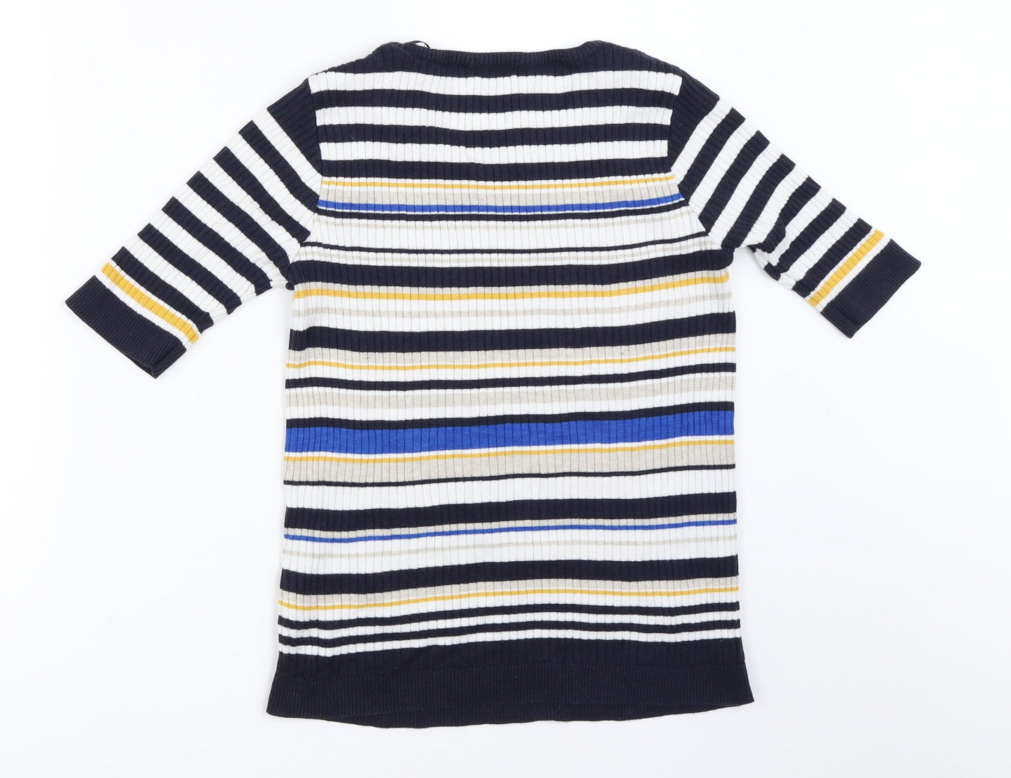 F&F Womens Blue Striped  Pullover Jumper Size 12