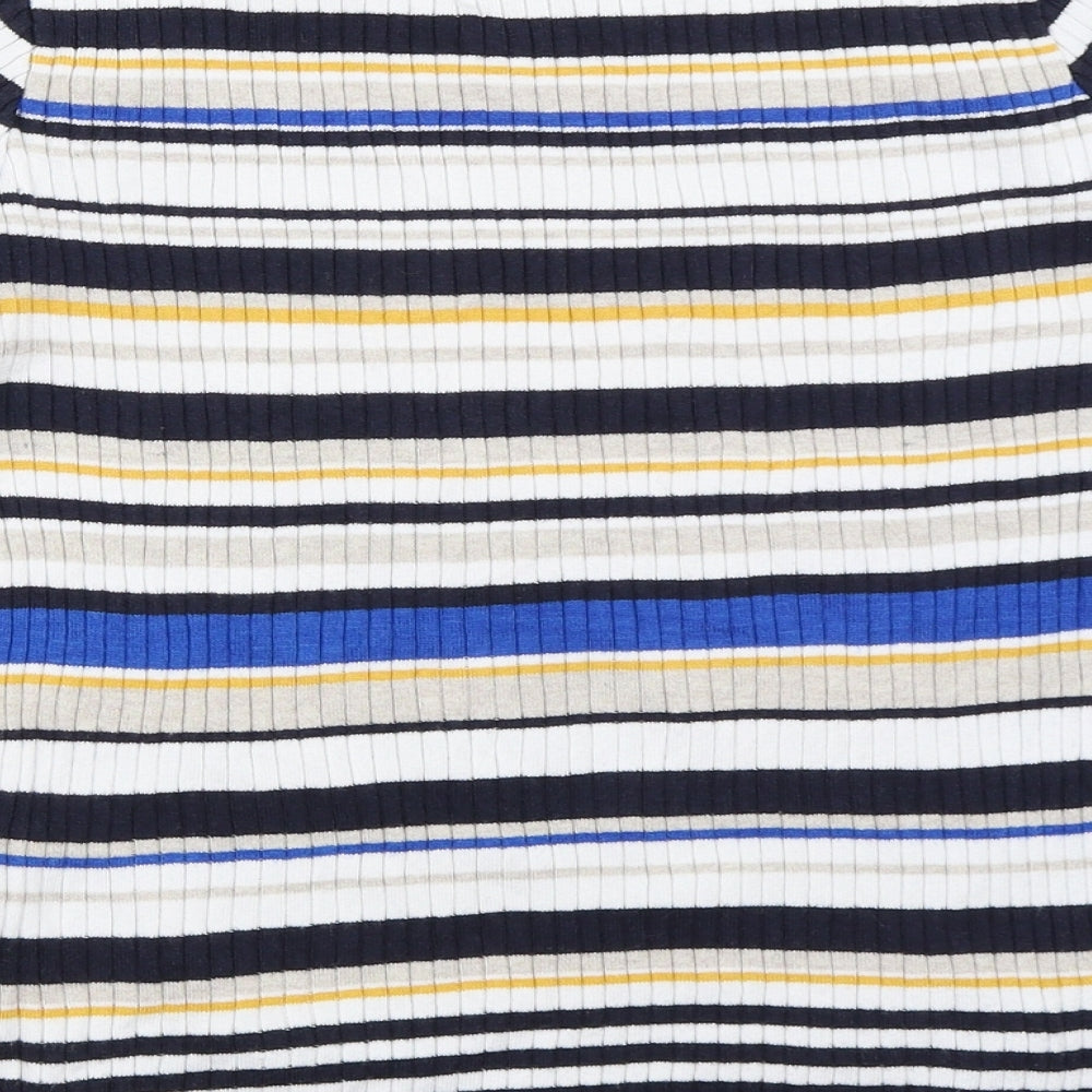 F&F Womens Blue Striped  Pullover Jumper Size 12