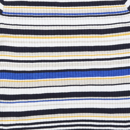 F&F Womens Blue Striped  Pullover Jumper Size 12