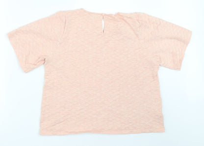 Womens UK Size 14 NEXT Pink Basic T-Shirt