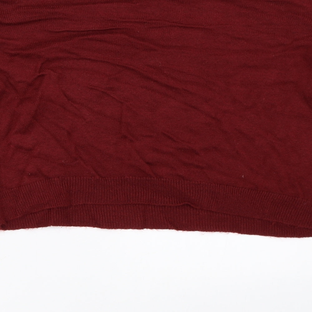 Womens UK Size S H&M Red Pullover Jumper