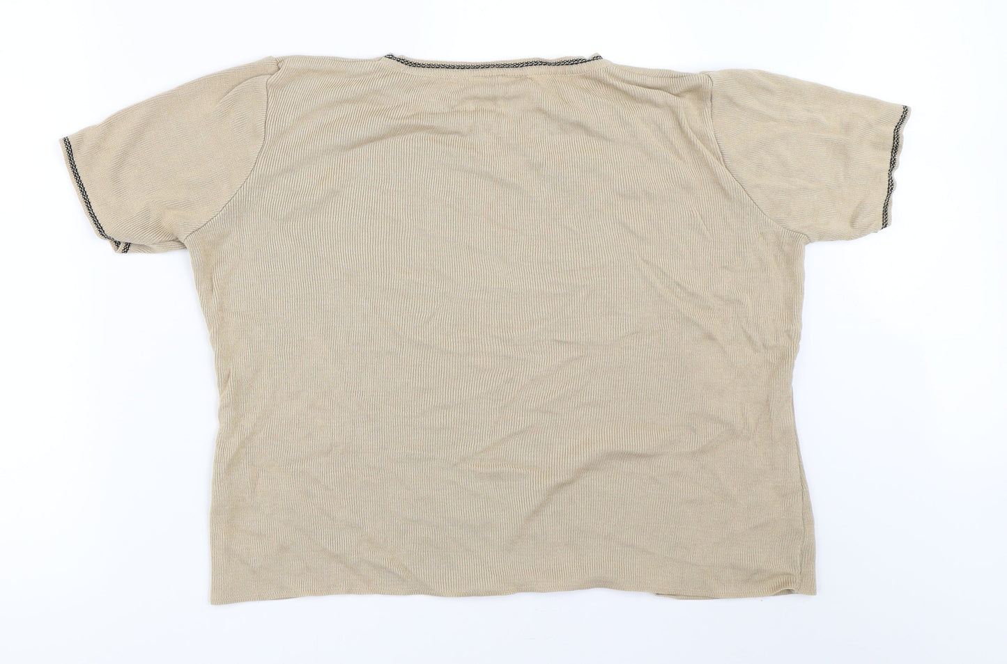 Womens UK Size 16 BHS Beige Pullover Jumper
