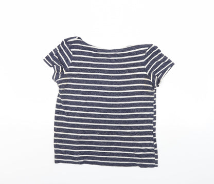 Womens UK Size 6 Atmosphere Blue Cropped T-Shirt