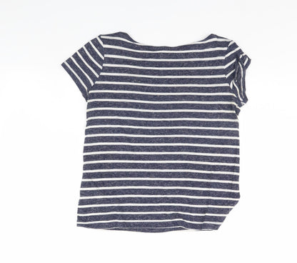 Womens UK Size 6 Atmosphere Blue Cropped T-Shirt