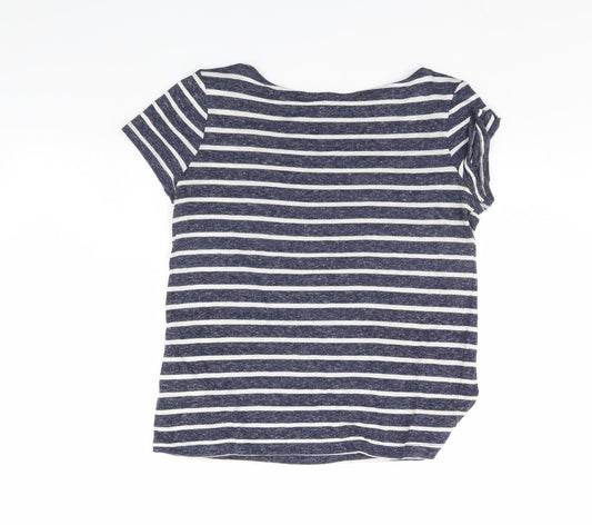 Womens UK Size 6 Atmosphere Blue Cropped T-Shirt