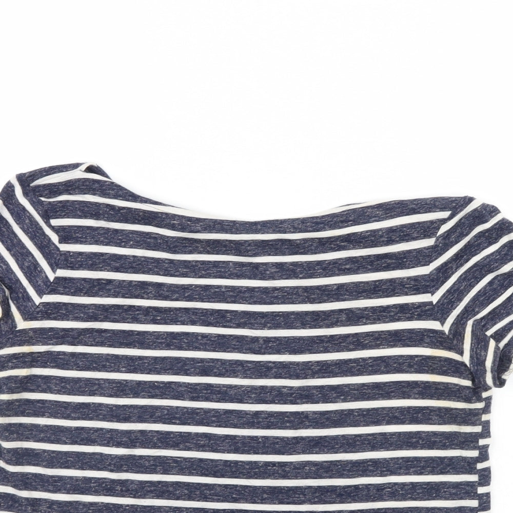 Womens UK Size 6 Atmosphere Blue Cropped T-Shirt