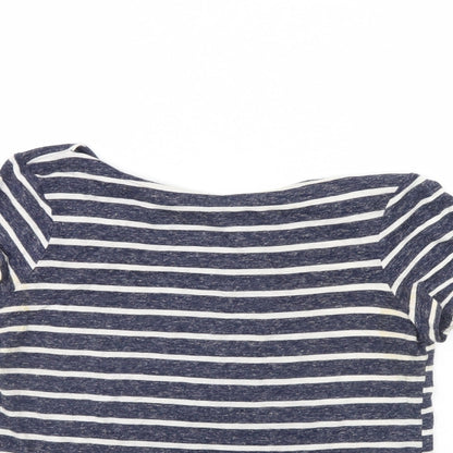 Womens UK Size 6 Atmosphere Blue Cropped T-Shirt