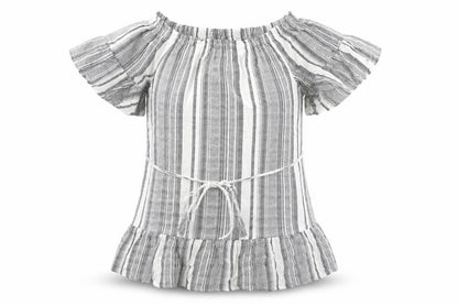 Womens UK Size 8 New Look Grey Basic Blouse