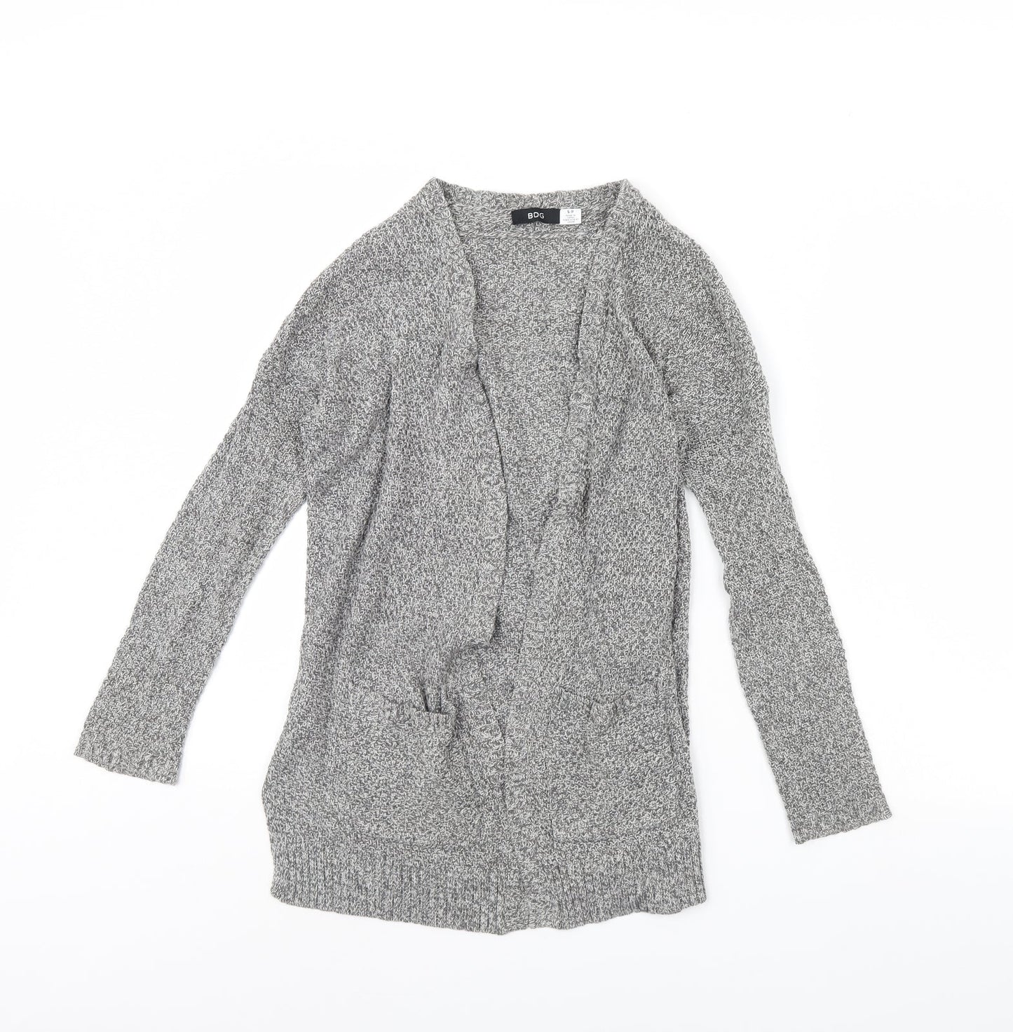 Womens UK Size S BDG Grey Cardigan Jumper