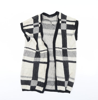 Atmosphere Womens Beige Check  Cardigan Jumper Size S