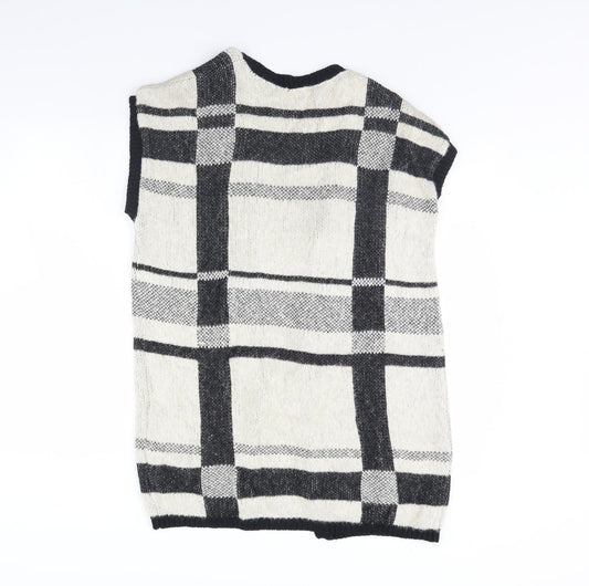 Atmosphere Womens Beige Check  Cardigan Jumper Size S