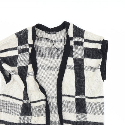 Atmosphere Womens Beige Check  Cardigan Jumper Size S