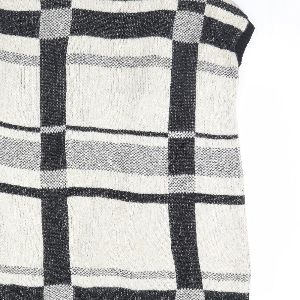 Atmosphere Womens Beige Check  Cardigan Jumper Size S