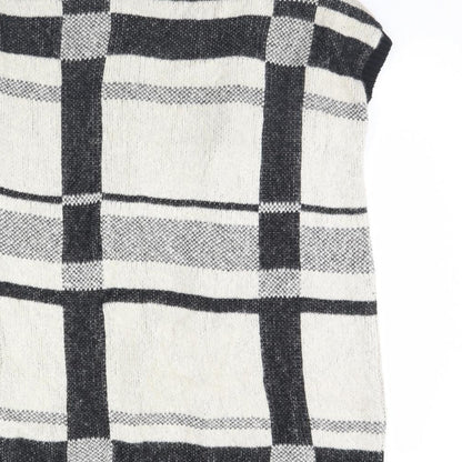Atmosphere Womens Beige Check  Cardigan Jumper Size S