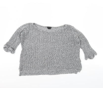 Womens UK Size 10 Topshop Grey Pullover Jumper