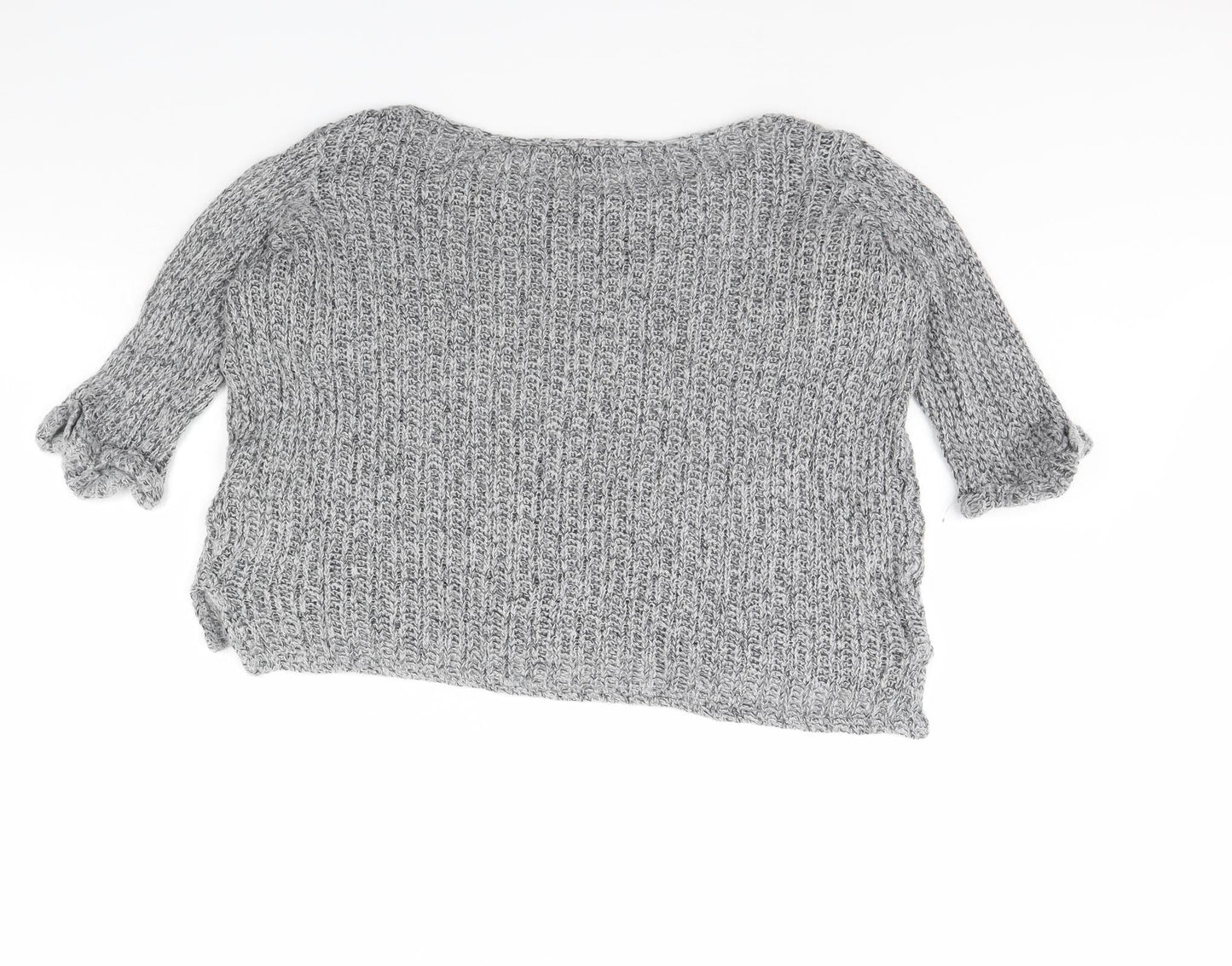 Womens UK Size 10 Topshop Grey Pullover Jumper
