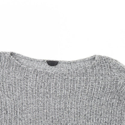 Womens UK Size 10 Topshop Grey Pullover Jumper