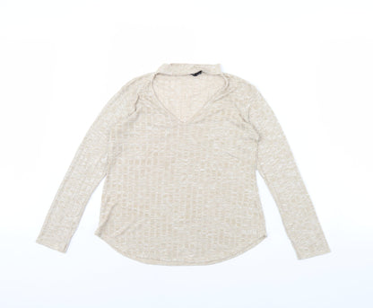 Boohoo Womens Beige   Pullover Jumper Size 10