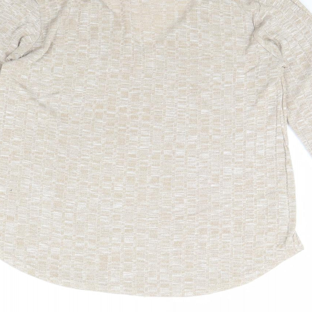 Boohoo Womens Beige   Pullover Jumper Size 10