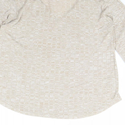 Boohoo Womens Beige   Pullover Jumper Size 10