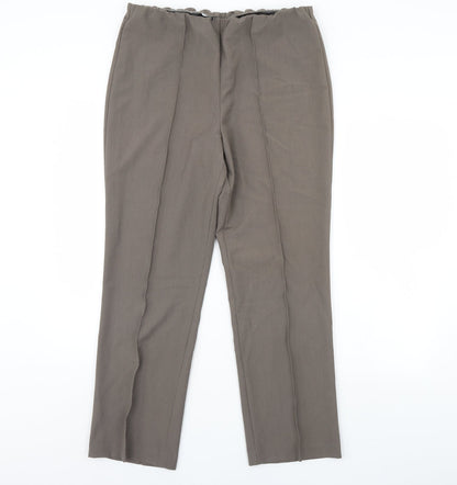 Bonmarché Womens Brown   Trousers  Size 14 L29 in