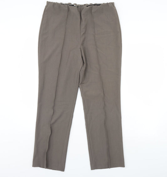 Bonmarché Womens Brown   Trousers  Size 14 L29 in