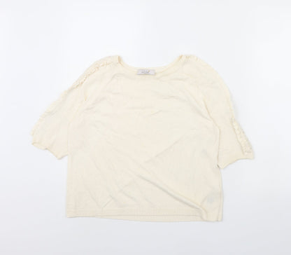 Womens UK Size 14 Per Una Ivory Pullover Jumper