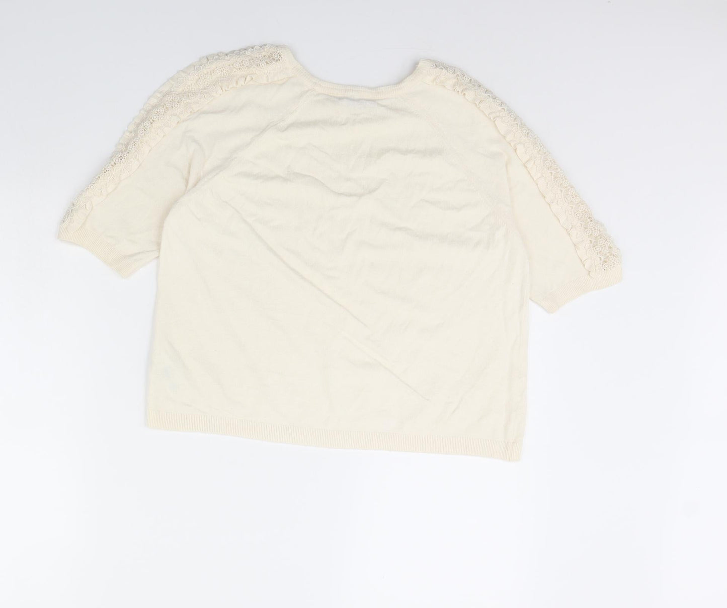 Womens UK Size 14 Per Una Ivory Pullover Jumper