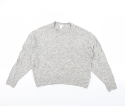 Womens UK Size XS H&M Grey Pullover Jumper