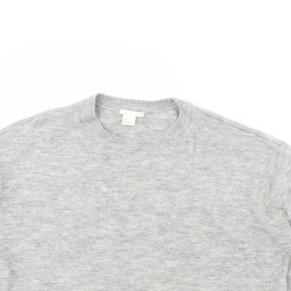 Womens UK Size XS H&M Grey Pullover Jumper
