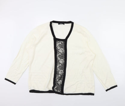 Womens UK Size XL BM Ivory Pullover Jumper