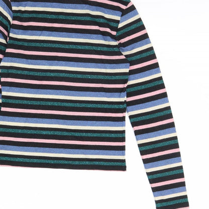 Womens UK Size S Divided Black Pullover Jumper