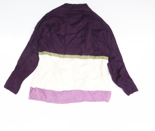 Womens UK Size M m&s Purple Pullover Jumper