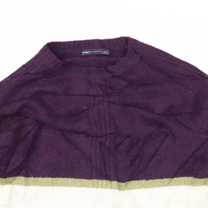 Womens UK Size M m&s Purple Pullover Jumper