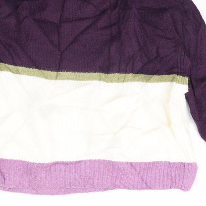 Womens UK Size M m&s Purple Pullover Jumper